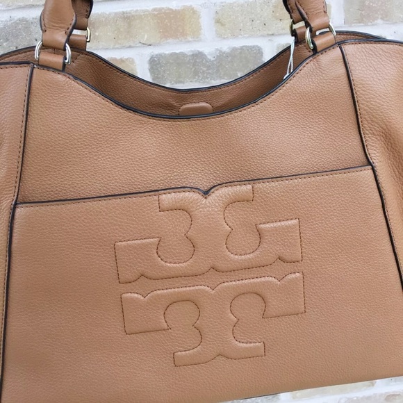 Tory Burch Bombe Large east West Tote bark tan - Picture 7 of 7